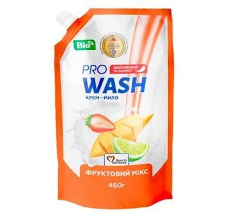 PRO WASH Рідке крем-мило дой-пак 460г Фруктовий мікс, шт